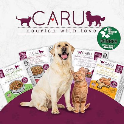 Caru - Classics Chicken Stew for Dogs - Healthy Wet Dog Food or Food Topper - Balanced Omega Blend - 12.5 oz Cartons - Pack of 4