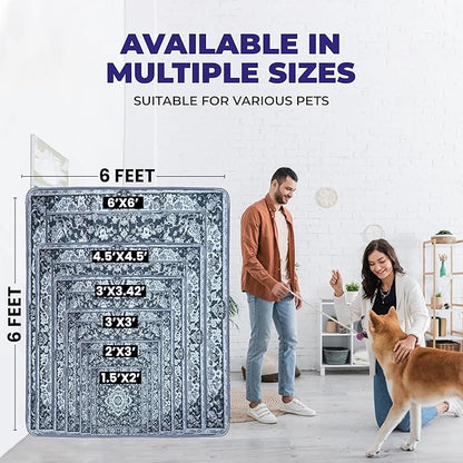 Washable Pee Pads for Dogs - Super Absorbent Reusable Puppy Training Pads - 100% Waterproof, Leak-Proof & Non-Slip Whelping Pads for Pet Housebreaking