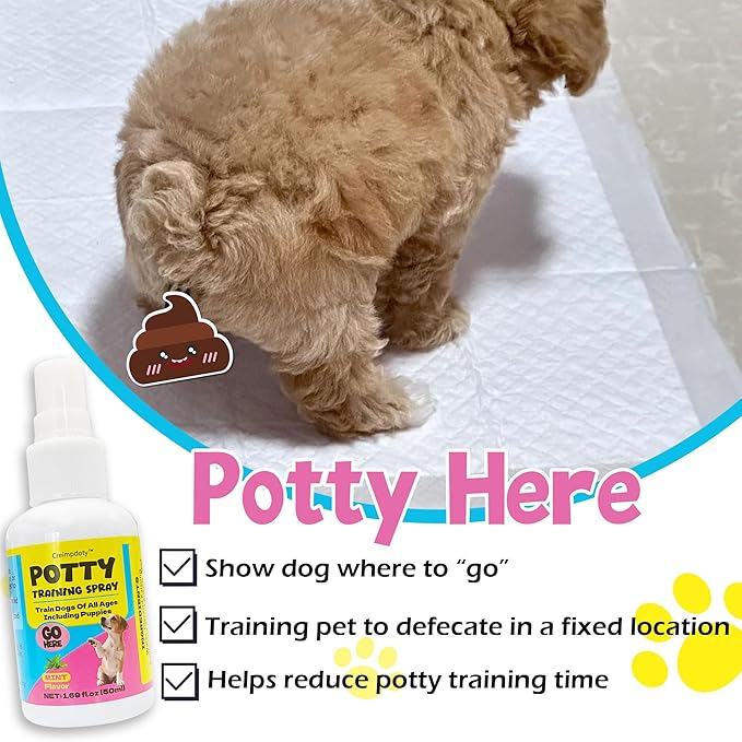 Dog Potty Training Spray Set, Indoor & Outdoor Potty Training for Dogs & Puppies, Stops Urination & Marking, Puppy Essentials, 1.69 fl.oz
