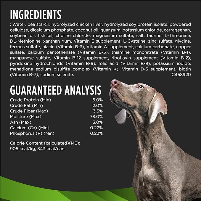 Pro Plan Veterinary Diets Purina HA Hydrolyzed Chicken Flavor Canine Formula Adult Wet Dog Food - (Pack of 12) 13.3 oz. Cans