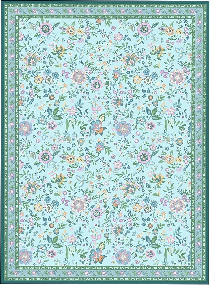 Washable Pee Pads for Dogs, 2 Pack Super Absorbent Reusable Puppy Pads with Colorful Flowers Patterns for Potty Training, Floor, Couch, Bed, and Crate,18"x 24"