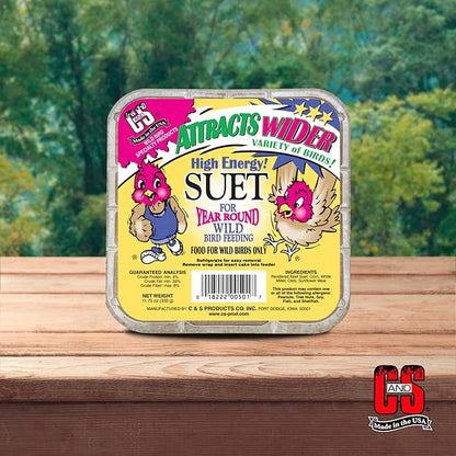 C&S High Energy Suet Treat, 11.75 Ounce, 8 Pack