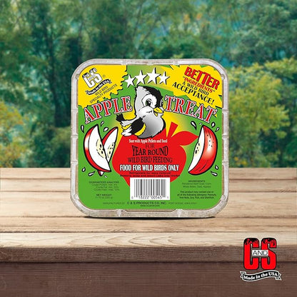 C&S Apple Suet Treat, 11.75 Ounce, 8 Pack