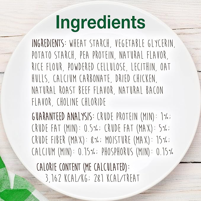 Nylabone Healthy Edibles Natural Dog Chews Long Lasting Chicken Flavor Treats for Dogs, Medium/Wolf (2 Count)