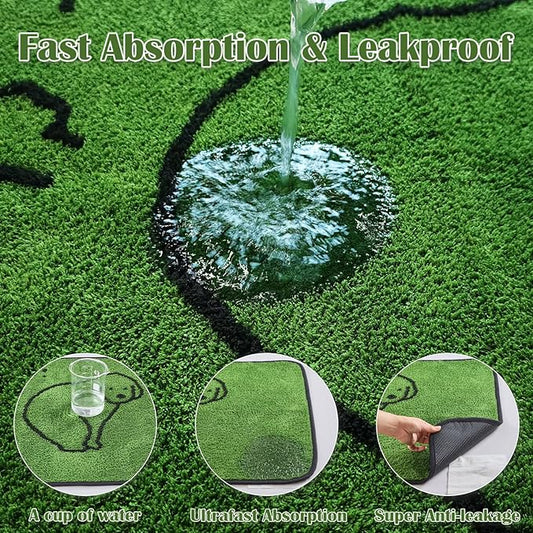 Qeils Reusable Puppy Pads, Washable Pee Pads for Dogs Durable Absorbent Leakproof Dog Training Pads for Home or Travel, Non-Slip Wee Wee Pads Potty Pads 72"x72"