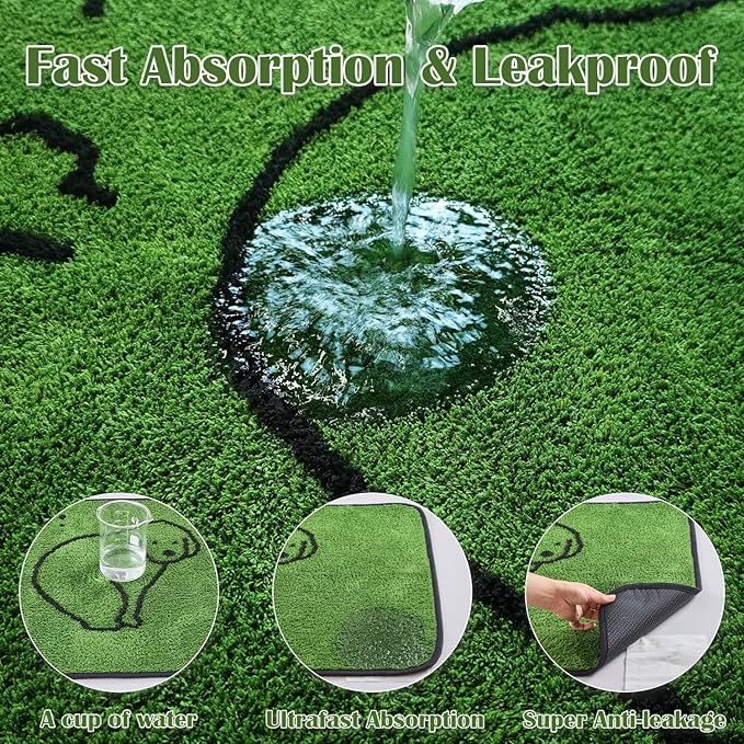 Qeils Reusable Puppy Pads, Washable Pee Pads for Dogs 2 Pack Durable Absorbent Leakproof Dog Training Pads for Home or Travel, Non-Slip Wee Wee Pads Potty Pads 36"x24"