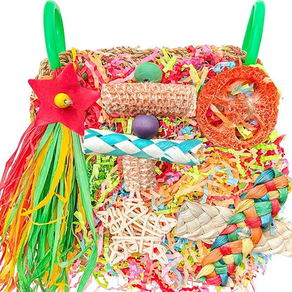 Bird Toys For Cockatiels, Tyotrbs Bird Toys For Conures Parakeet Toy BirdsToy For Parrots Birds Foraging Toy ParrotToys BirdCage Accessories Lovebird Cage Accessories for Small Birds