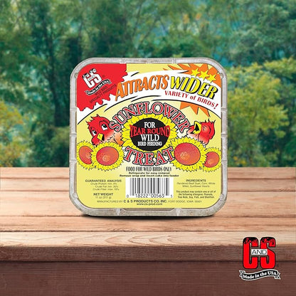 C&S Sunflower Suet Treat 11 Ounces 8 Pack