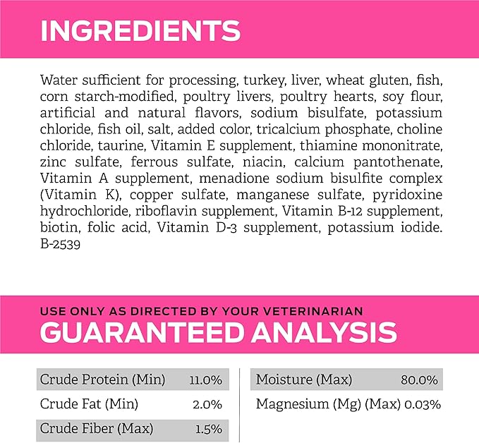 Purina Pro Plan Veterinary Diets UR Urinary St/Ox Savory Selects Feline Formula Turkey & Giblet Recipe in Sauce Wet Cat Food - (Pack of 24) 5.5 oz. Cans