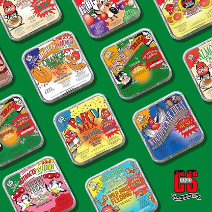 C&S Insect Suet Treat, Suet Cakes for Wild Birds, 11.75 Ounces, Pack of 8