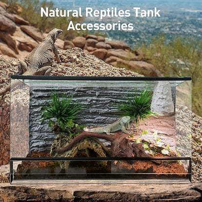 WDEFUN Natural Driftwood for Aquarium Decor, 10-Piece 2''-5'' Small Driftwood for Decorations on Fish Tank, Reptiles Bearded Dragon Accessories or Air Plants