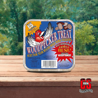 C&S Woodpecker Suet Treat, 11 Ounce, 8 Pack