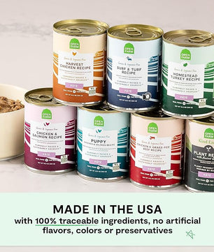 Open Farm Canned Dog Food, Paté for Complete & Balanced Nutrition, Grain-Free and Legume-Free, Harvest Chicken Recipe, 12.5oz Cans (Pack of 12)