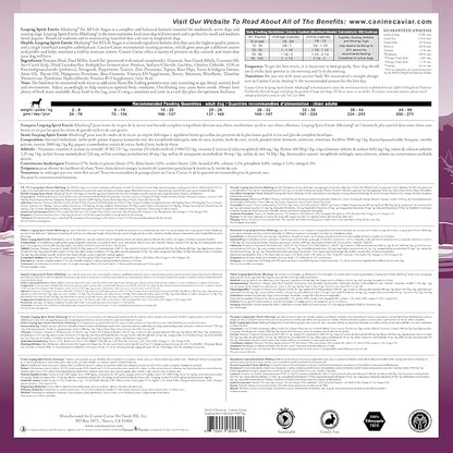 Canine Caviar - Leaping Spirit: Venison & Pearl Millet Alkaline Dry Dog Food, Limited Ingredients, Gluten-Free, Based on Science & Research, Veterinary Alternative Diet (11 Pound Bag)