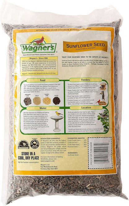 Wagner's 10-Pound Nyjer Seed, 5-Pound Black Oil Sunflower Seed Wild Bird Food Bundle