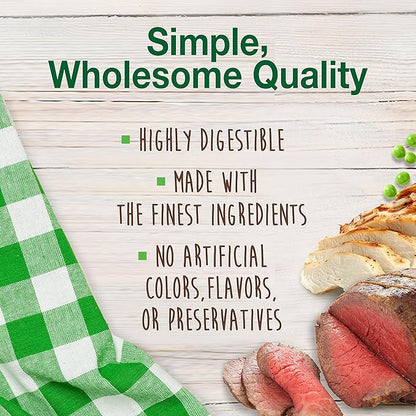 Nylabone Healthy Edibles Natural Dog Chews Long Lasting Chew Treats for Dogs, Roast Beef & Chicken Flavor, X-Small/Petite (8 Count)