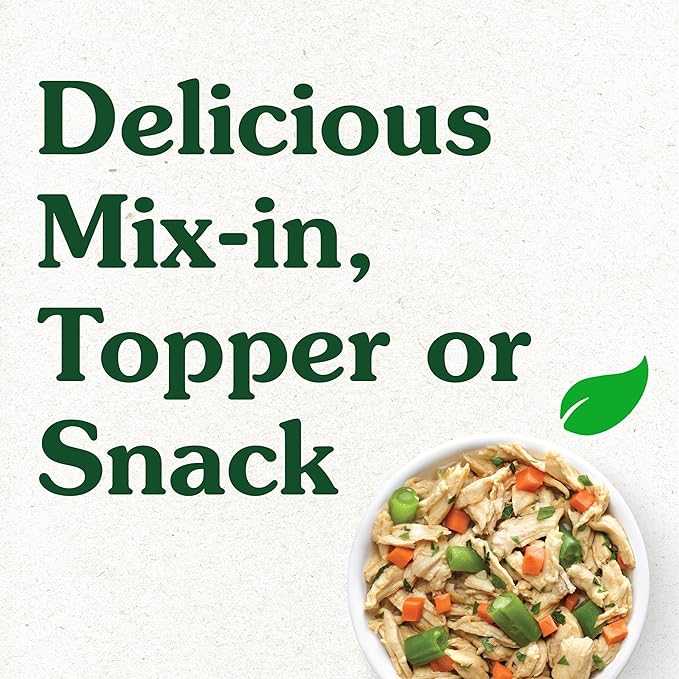Greenies Smart Topper High Protein Wet Mix-in for Dogs, Chicken, Green Beans & Sweet Potatoes Recipe in Vitabroth Broth - Bone Broth + Vitamins E & B1, 10 Count