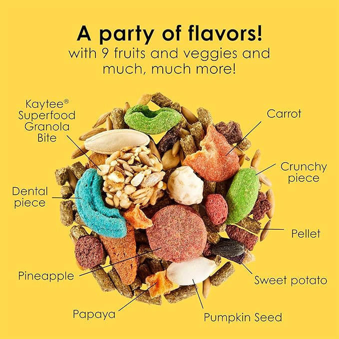 Kaytee Fiesta Rabbit Food, Nutritious and Fun Blend, Supports Dental Health and Digestion, 6.5 pounds