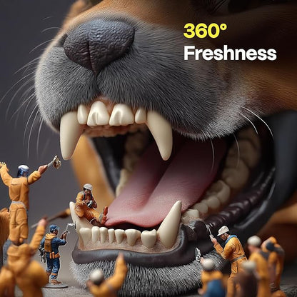 DOCO Dog Teeth Cleaning Wipes - Dog Tooth Brushing Kit, Remove Plaque & Tartar, Freshen Breath, Easy Pet Tooth Cleaning Kit for Oral Care, Ideal for Cat Owners - Coconut & Grapefruit Flavor, 100 ct.