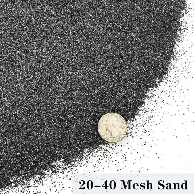 Aquarium Sand, 5lbs Black Fish Tank Sand, Aquarium Gravel Substrate for Aquascaping, Vivariums, Terrariums, Plants and Crafts