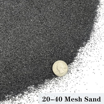 Aquarium Sand, 5lbs Black Fish Tank Sand, Aquarium Gravel Substrate for Aquascaping, Vivariums, Terrariums, Plants and Crafts