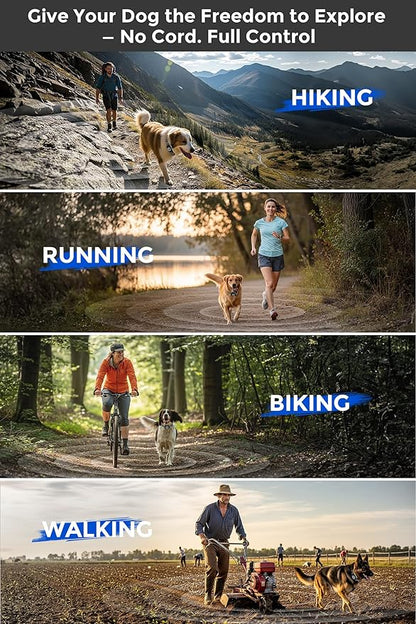 T800 Pro Wireless Dog Fence for 2 Dogs Zero Delay Response Electric Fence for 2 Dogs, Perimeter Pet Collar with Training & Bark Control, Safety-Lock HD Display Rechargeable Waterproof Portable