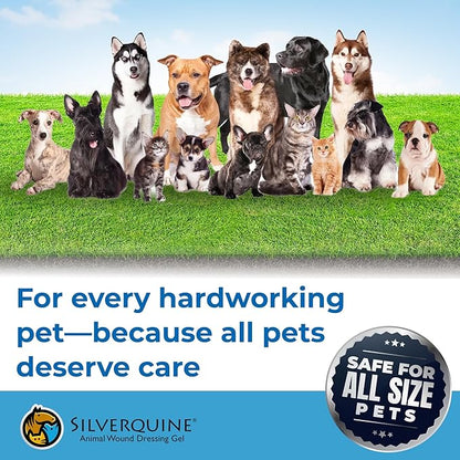 Hot Spot Gel for Dogs and Cats - Dog Wound & Pet Skin Irritation Solution for Birds, Hamsters, Emergency Kit, Hydrogel Ointment for Cuts, Burns, Itch, Pet Restoration & Wellness - 4.0 Oz