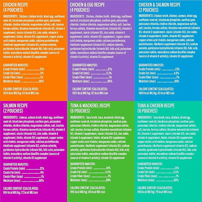 Tiki Cat Luau Velvet Mousse Wet Cat Food, 24 Count Mega Variety Pack 2.8 oz. Pouch (24 Count)