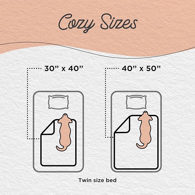 Best Friends by Sheri Calming Shag Dog Blanket – Ultra Soft Faux Fur Pet Throw, Anxiety-Relief, Lightweight Warm Bed Cover for Dogs and Cats, Machine Washable, Cotton Candy Pink, 30" x 40"