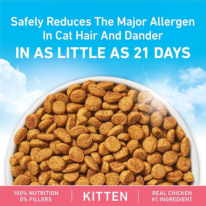 Purine ONE LiveClear Allergen-Reducing Dry Kitten Food Formula with Real Chicken As The Number One Ingredient - 2.8 lb. Bag
