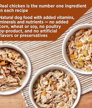 Nature's Recipe Nature’s Recipe 2.75 Ounce Grain Free Chicken & Beef, Chicken & Turkey, Chicken & Lamb Wet Dog Food Variety Pack, 12 Pack, 2 Count Case