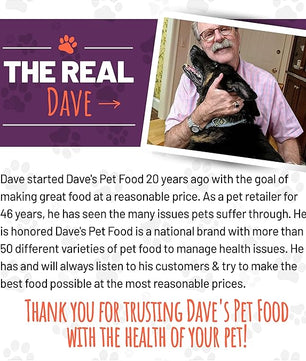 Dave's Pet Food Grain Free Wet Dog Food (95% Beef & Beef Liver), Made in USA Single-Source Protein, Limited Ingredients Added Vitamins & Minerals, 12.5 oz Cans (12 Pack)