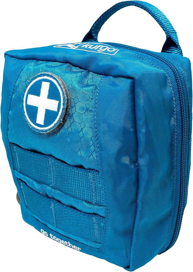 Kurgo RSG Dog First Aid Kit - Compact Dog First Aid Supplies - MOLLE Compatible Aid Pack - Emergency Pet Survival Gear - Adventure & Hiking Dog Med Kit - Quick Access Pouch