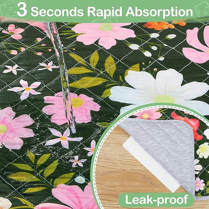 2 Pack Guinea Pig Bedding, Washable Guinea Pig Cage Liner Reusable Guinea Pig Mat Waterproof Guinea Pig Bedding for Cage, Super Absorbant Guinea Pig Pee Pads for Small Animals Hamster Rabbit Squirrel