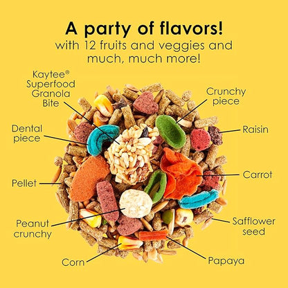Kaytee Fiesta Guinea Pig Food, Nutritious and Fun Blend, Supports Dental Health and Digestion, 4.5 pounds