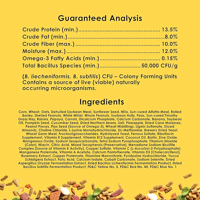 Kaytee Fiesta Mouse & Rat Food, Nutritious and Fun Blend, Supports Dental Health and Digestion, 2 pounds