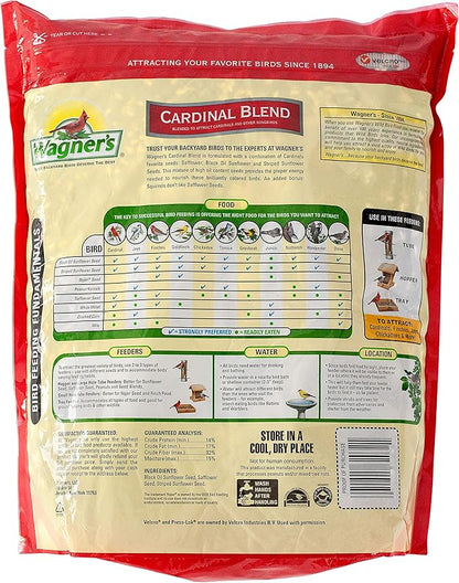 Wagner's 62032 Cardinal Blend Wild Bird Food, 6-Pound Bag