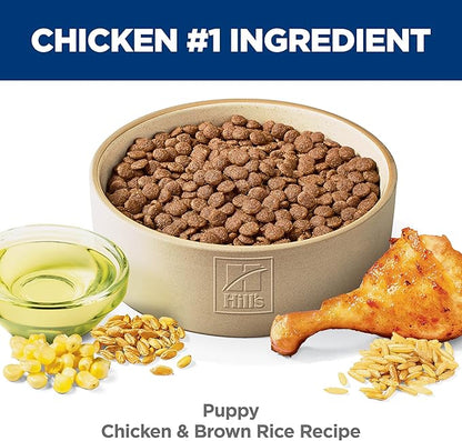 Hill's Science Diet Puppy, Puppy Premium Nutrition, Dry Dog Food, Chicken & Brown Rice, 27.5 lb Bag