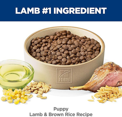 Hill's Science Diet Puppy, Puppy Premium Nutrition, Dry Dog Food, Lamb & Brown Rice, 12.5 lb Bag