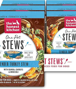The Honest Kitchen Human Grade Wet Dog Food - One Pot Stews ,10.5 Oz(Pack of 6)