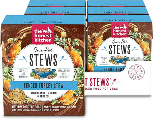 The Honest Kitchen Human Grade Wet Dog Food - One Pot Stews ,10.5 Oz(Pack of 6)