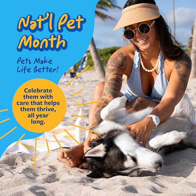 Veterinary Formula Clinical Care Antiparasitic & Antiseborrheic Medicated Dog Shampoo, 16 oz – Paraben, Dye, Soap Free – Hydrating and Antifungal Shampoo for Dogs, White