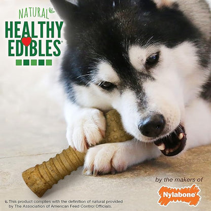 Nylabone Healthy Edibles Natural Dog Chews Long Lasting Peanut Butter Flavor Treats for Dogs, X-Large/Souper (1 Count)
