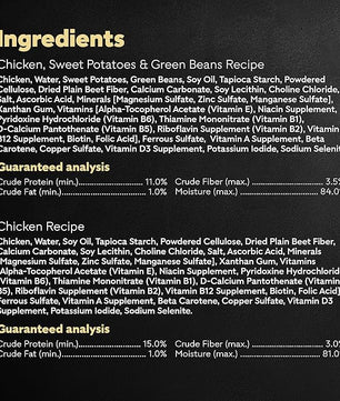 Cesar Wholesome Bowls Adult Wet Dog Food, Chicken Recipe and Chicken, Sweet Potatoes & Green Beans Recipe Variety Pack, 3 oz. (6 Count, Pack of 1)