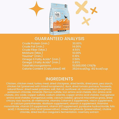 I and love and you Naked Essentials Dry Dog Food - Chicken + Duck - High Protein, Real Meat, No Fillers, Prebiotics + Probiotics, 23lb Bag