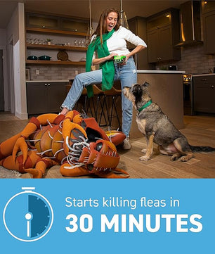 Capstar(nitenpyram) for Dogs Fast-Acting Oral Flea Treatment for Dogs 2-25 lbs, Vet-Recommended Medication Tablets Start Killing in 30 Minutes, 12 Doses