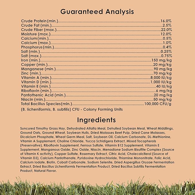 Kaytee Timothy Complete Chinchilla Food 25 Pounds