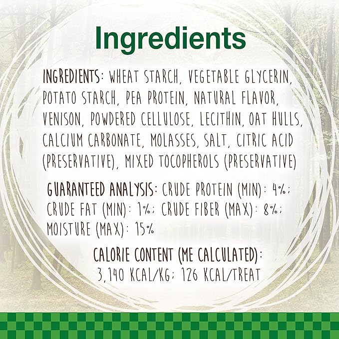 Nylabone Healthy Edibles WILD Natural Dog Chew Treats for Large Dogs, Long Lasting Dog Healthy Chew Antler Bone Made in USA, Venison Flavor, For Dogs Up to 50 lbs. (2 Count)