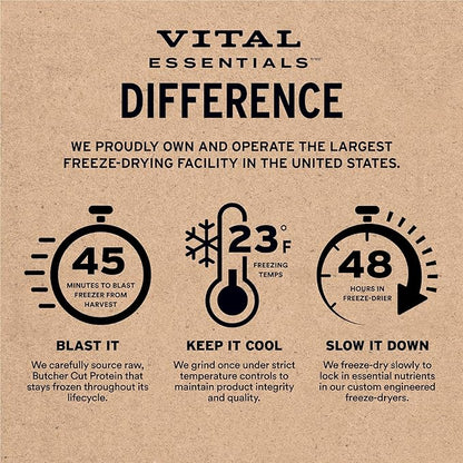 Vital Essentials Freeze-Dried Raw Chicken Meal or Mixer Dog Food Crunchy Mini Nibs, 25 oz