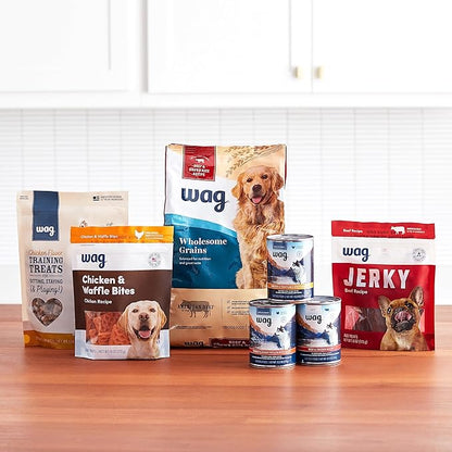 Amazon Brand - Wag Dry Dog Food Grain-Free Turkey & Lentil Recipe, High Protein (24 lb bag)